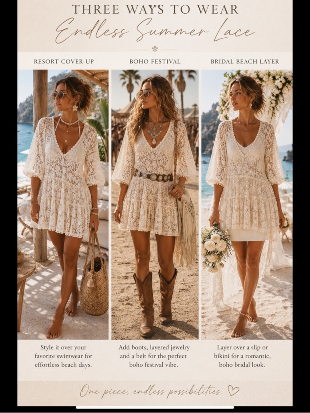 NWT Antica Sartoria Giacomo Cinque Lace Tunic Cover Up Boho Bridal Resort - Picture 6 of 16